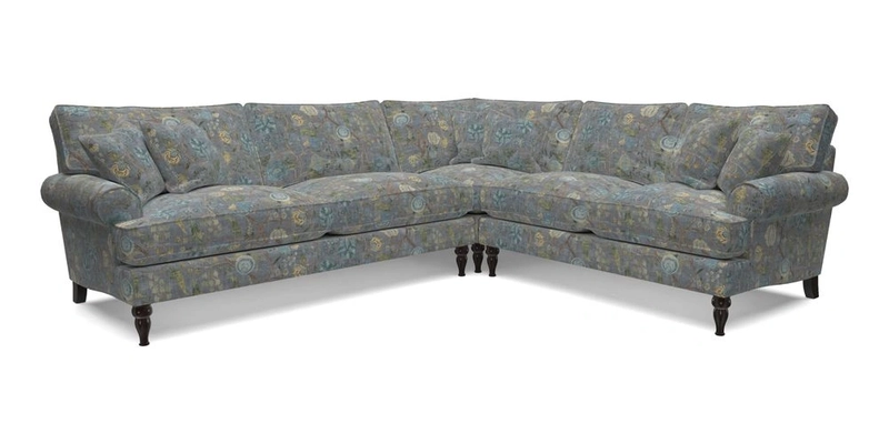Cooksbridge LHF Corner Sofa in Cloth 21 Oak Leaf Beech