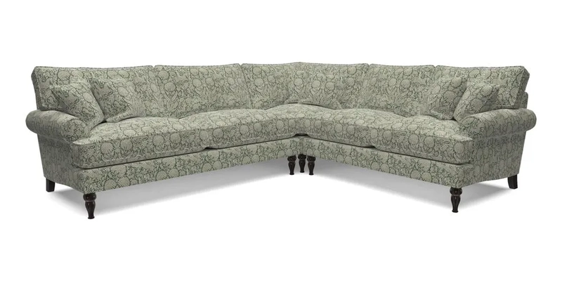 Cooksbridge LHF Corner Sofa in Cloth 21 Oak Leaf Beech