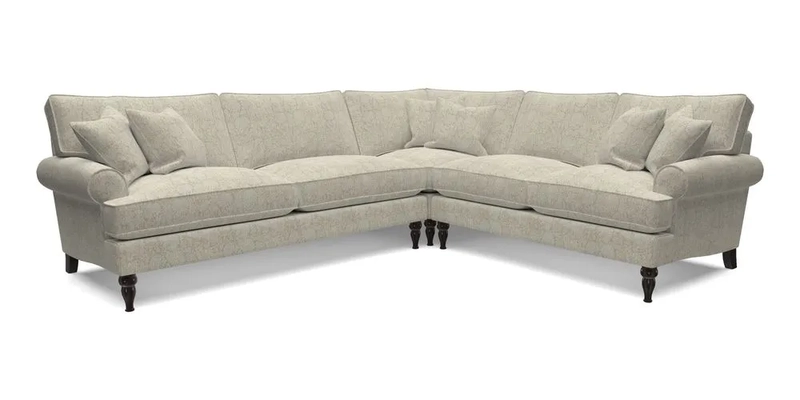 Cooksbridge LHF Corner Sofa in Cloth 21 Oak Leaf Beech