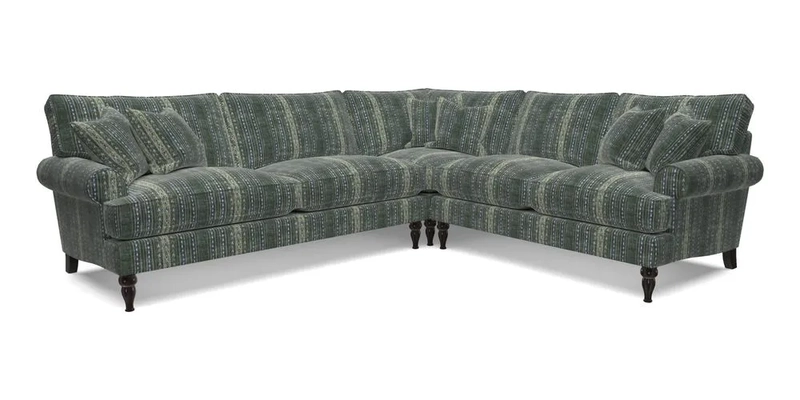 Cooksbridge LHF Corner Sofa in Cloth 21 Oak Leaf Beech