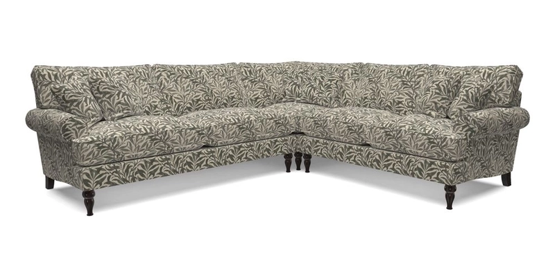 Cooksbridge LHF Corner Sofa in Cloth 21 Oak Leaf Beech