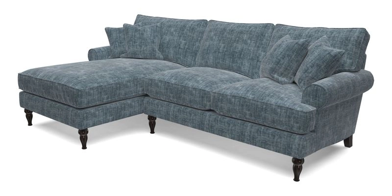 Cooksbridge Chaise Sofa LHF in Two Tone Plain Biscuit