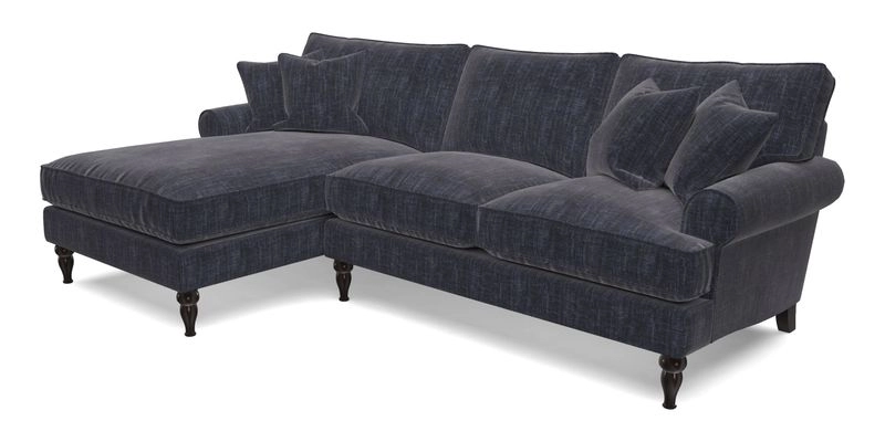 Cooksbridge Chaise Sofa LHF in Two Tone Plain Biscuit
