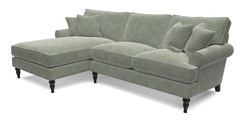 Cooksbridge Chaise Sofa LHF in Two Tone Plain Biscuit