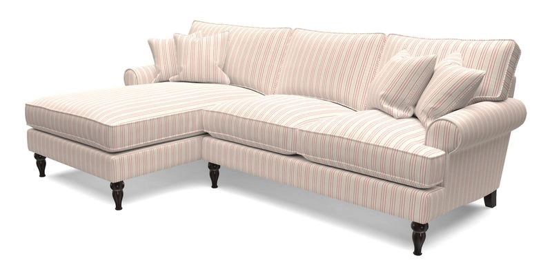 Cooksbridge Chaise Sofa LHF in Two Tone Plain Biscuit