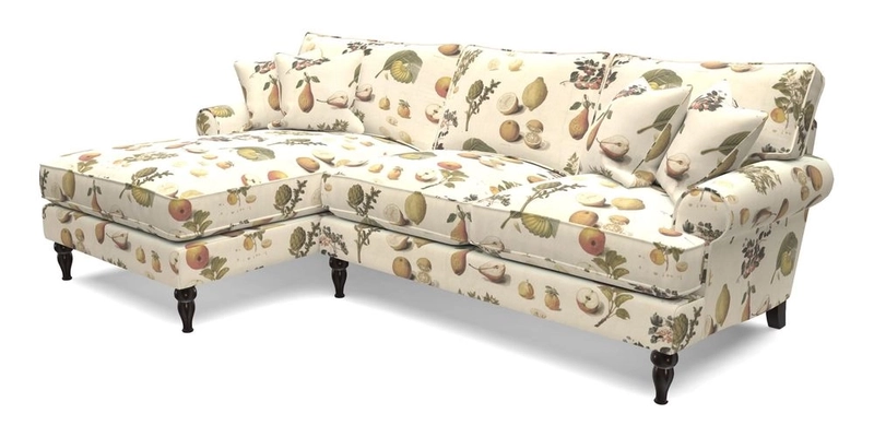Cooksbridge Chaise Sofa LHF in Two Tone Plain Biscuit