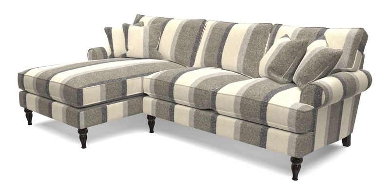 Cooksbridge Chaise Sofa LHF in Two Tone Plain Biscuit