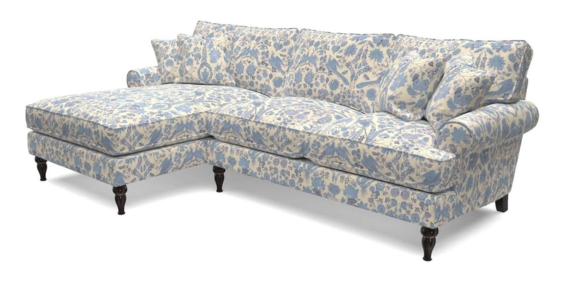 Cooksbridge Chaise Sofa LHF in Two Tone Plain Biscuit