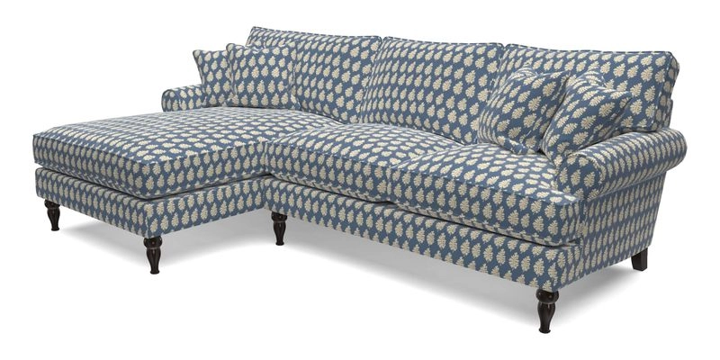 Cooksbridge Chaise Sofa LHF in Two Tone Plain Biscuit