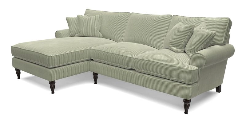 Cooksbridge Chaise Sofa LHF in Two Tone Plain Biscuit