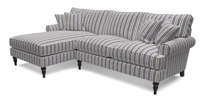 Cooksbridge Chaise Sofa LHF in Two Tone Plain Biscuit