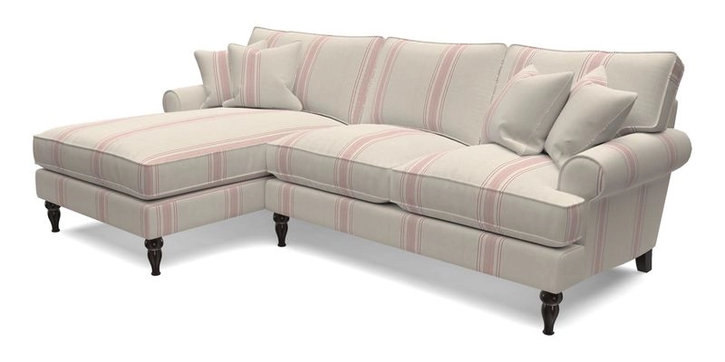Cooksbridge Chaise Sofa LHF in Two Tone Plain Biscuit