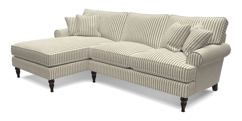 Cooksbridge Chaise Sofa LHF in Two Tone Plain Biscuit