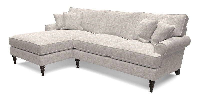 Cooksbridge Chaise Sofa LHF in Two Tone Plain Biscuit