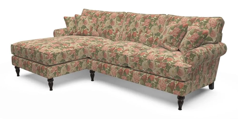 Cooksbridge Chaise Sofa LHF in Two Tone Plain Biscuit