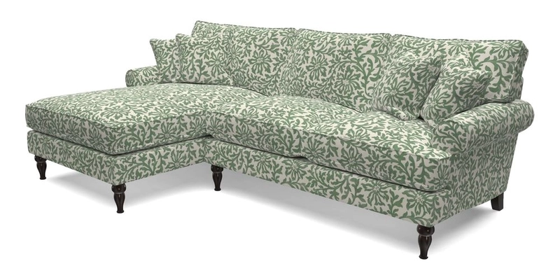 Cooksbridge Chaise Sofa LHF in Two Tone Plain Biscuit