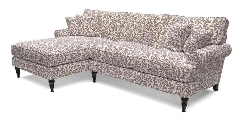 Cooksbridge Chaise Sofa LHF in Two Tone Plain Biscuit