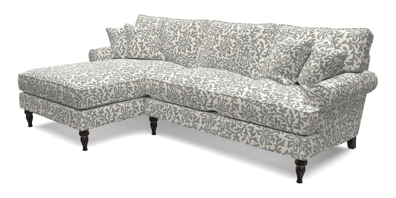 Cooksbridge Chaise Sofa LHF in Two Tone Plain Biscuit