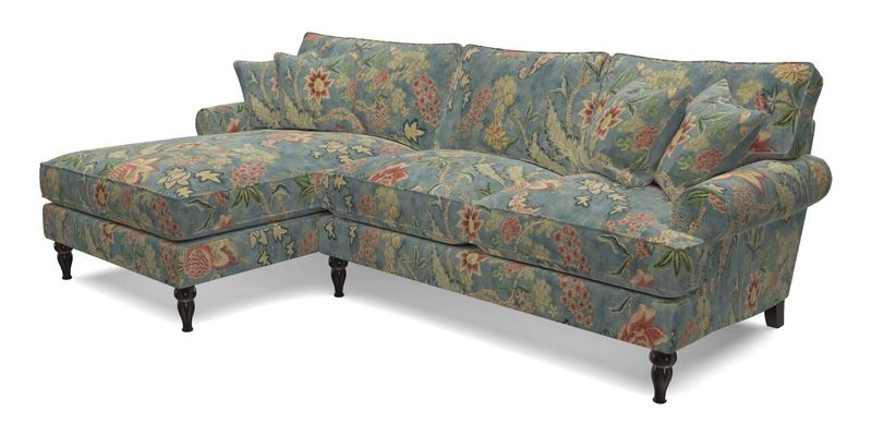 Cooksbridge Chaise Sofa LHF in Two Tone Plain Biscuit