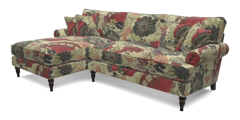 Cooksbridge Chaise Sofa LHF in Two Tone Plain Biscuit