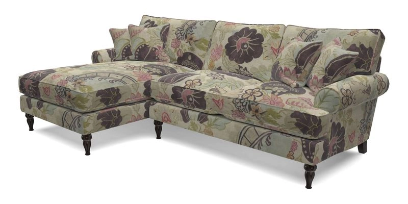 Cooksbridge Chaise Sofa LHF in Two Tone Plain Biscuit