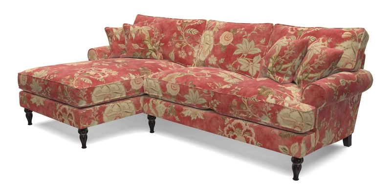 Cooksbridge Chaise Sofa LHF in Two Tone Plain Biscuit