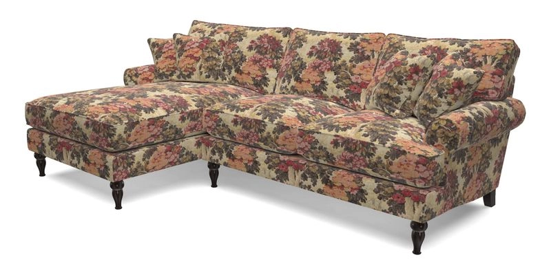 Cooksbridge Chaise Sofa LHF in Two Tone Plain Biscuit