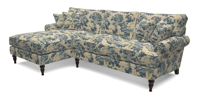 Cooksbridge Chaise Sofa LHF in Two Tone Plain Biscuit