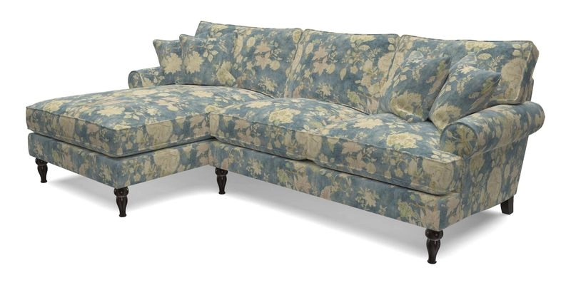 Cooksbridge Chaise Sofa LHF in Two Tone Plain Biscuit