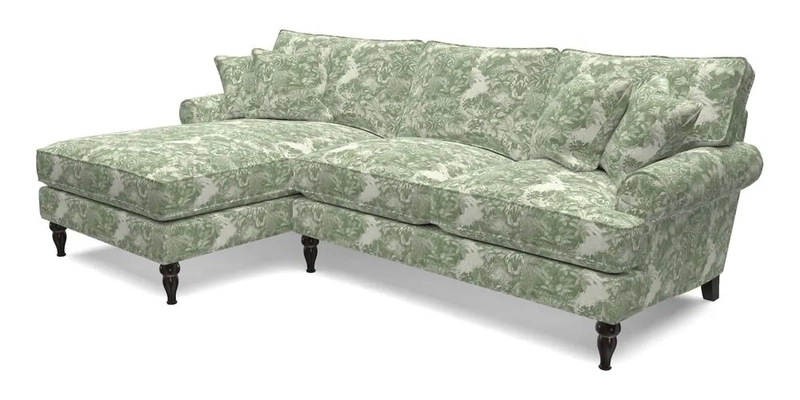 Cooksbridge Chaise Sofa LHF in Two Tone Plain Biscuit