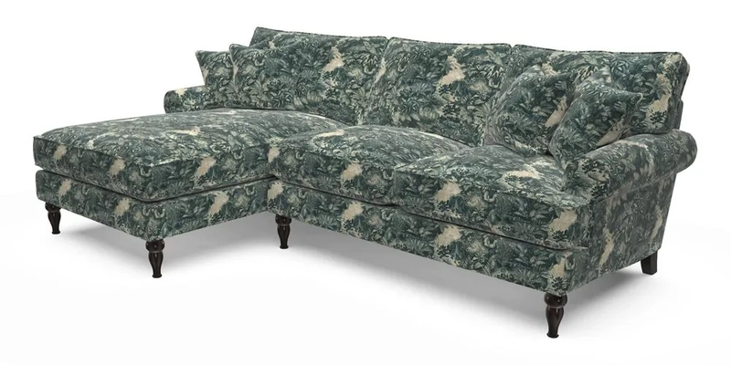 Cooksbridge Chaise Sofa LHF in Two Tone Plain Biscuit