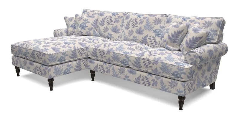 Cooksbridge Chaise Sofa LHF in Two Tone Plain Biscuit