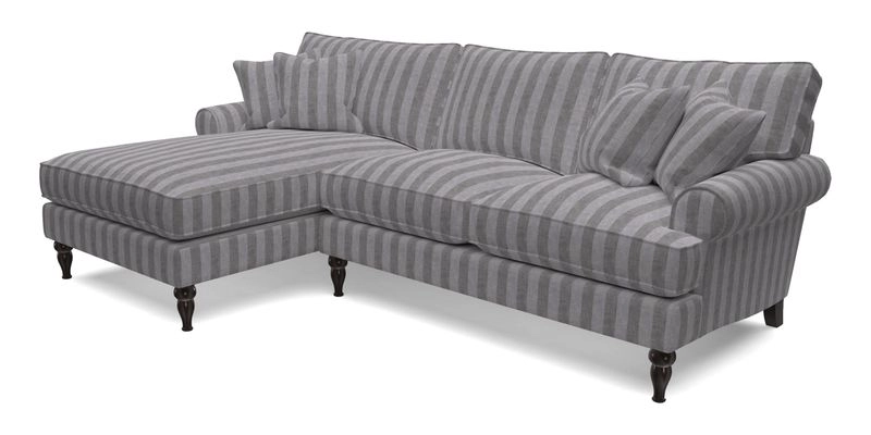 Cooksbridge Chaise Sofa LHF in Two Tone Plain Biscuit