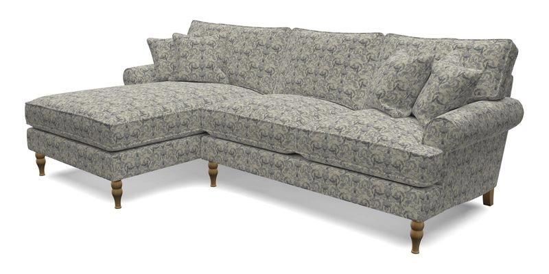 Cooksbridge Chaise Sofa LHF in Two Tone Plain Biscuit