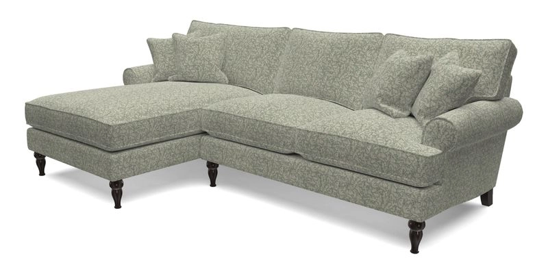 Cooksbridge Chaise Sofa LHF in Two Tone Plain Biscuit