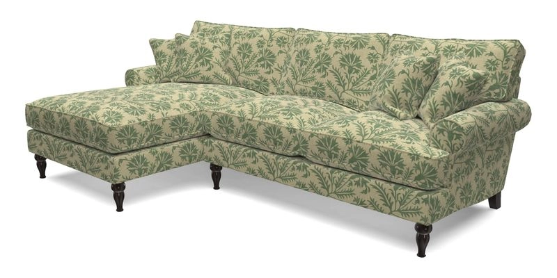 Cooksbridge Chaise Sofa LHF in Two Tone Plain Biscuit