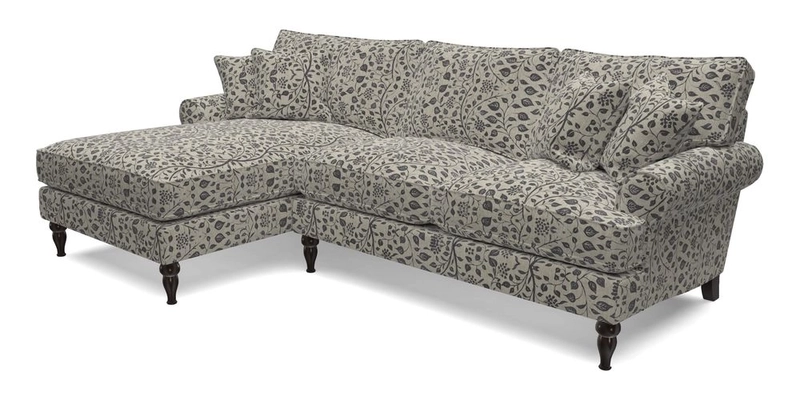 Cooksbridge Chaise Sofa LHF in Two Tone Plain Biscuit