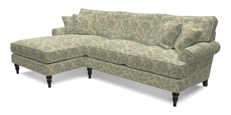 Cooksbridge Chaise Sofa LHF in Two Tone Plain Biscuit