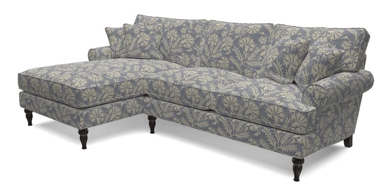 Cooksbridge Chaise Sofa LHF in Two Tone Plain Biscuit