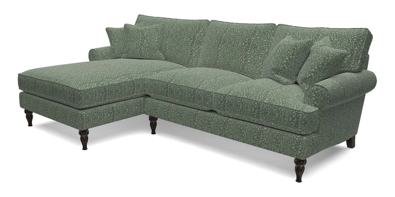 Cooksbridge Chaise Sofa LHF in Two Tone Plain Biscuit