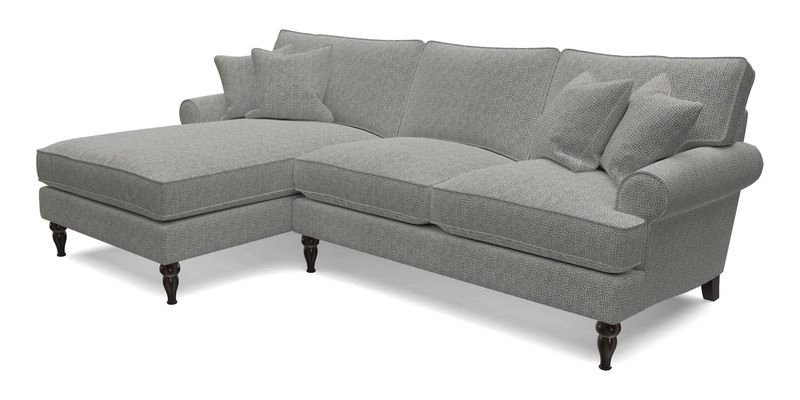 Cooksbridge Chaise Sofa LHF in Two Tone Plain Biscuit