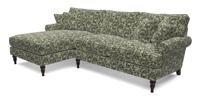 Cooksbridge chaise sofa LHF in Two Tone Plain Biscuit