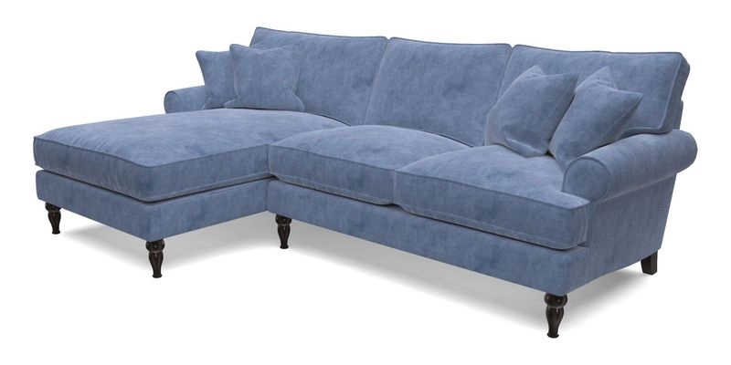 Cooksbridge Chaise Sofa LHF in Two Tone Plain Biscuit