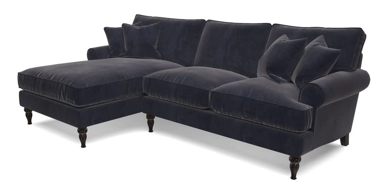 Cooksbridge Chaise Sofa LHF in Two Tone Plain Biscuit