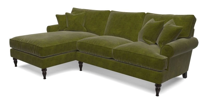 Cooksbridge Chaise Sofa LHF in Two Tone Plain Biscuit