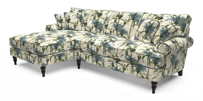 Cooksbridge Chaise Sofa LHF in Two Tone Plain Biscuit