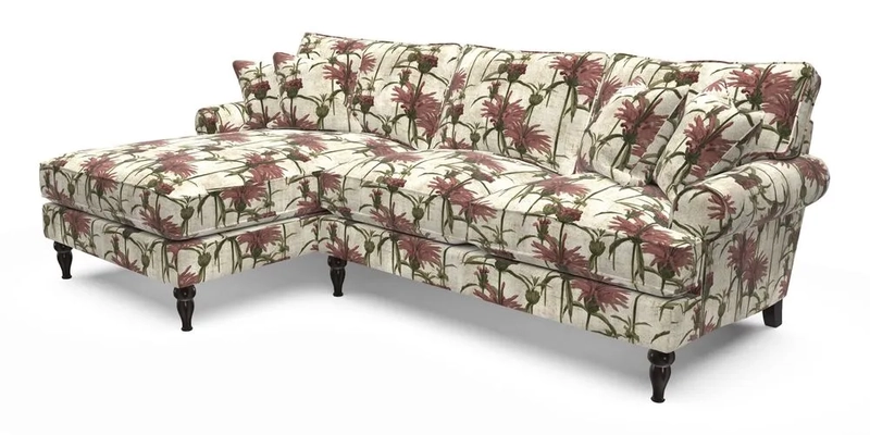 Cooksbridge Chaise Sofa LHF in Two Tone Plain Biscuit