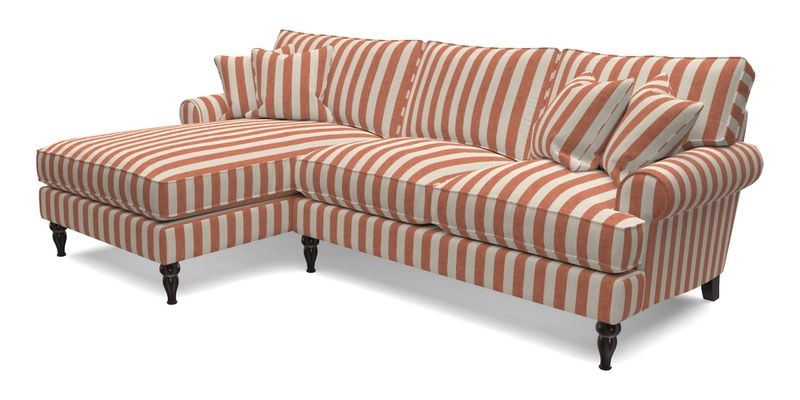 Cooksbridge Chaise Sofa LHF in Two Tone Plain Biscuit