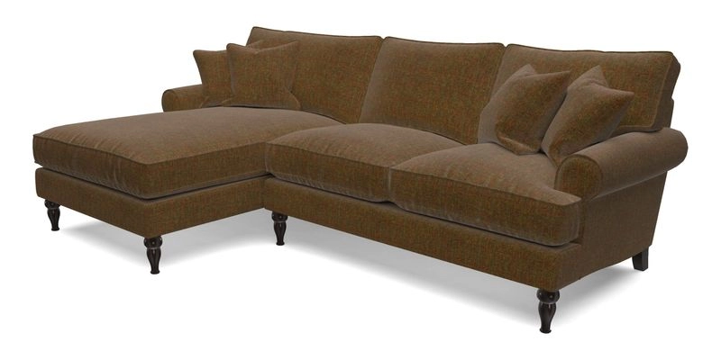 Cooksbridge Chaise Sofa LHF in Two Tone Plain Biscuit