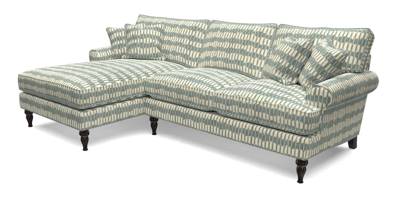 Cooksbridge Chaise Sofa LHF in Two Tone Plain Biscuit